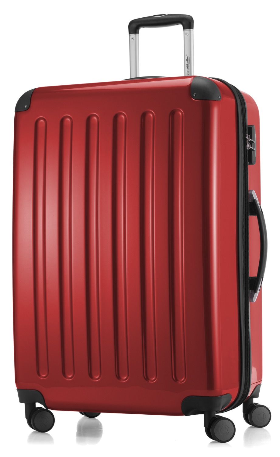 Alex – Hartschalenkoffer, dunkelblau glänzend, TSA-konform, 65 cm, 74 Liter