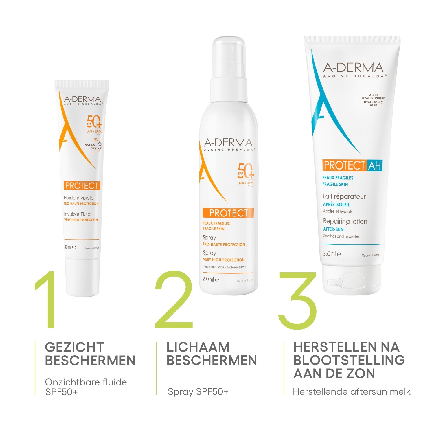 A-DERMA saules aizsargkrēms SPF 50+ - 40 ml