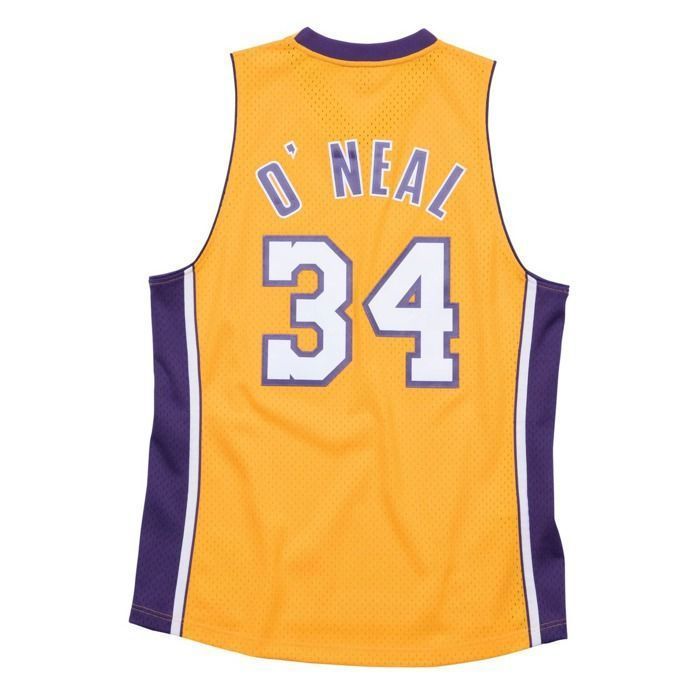 Maillot NBA - Mitchell & Ness - Shaquille O'Neal - Los Angeles Lakers - Jaune - Taille M/L