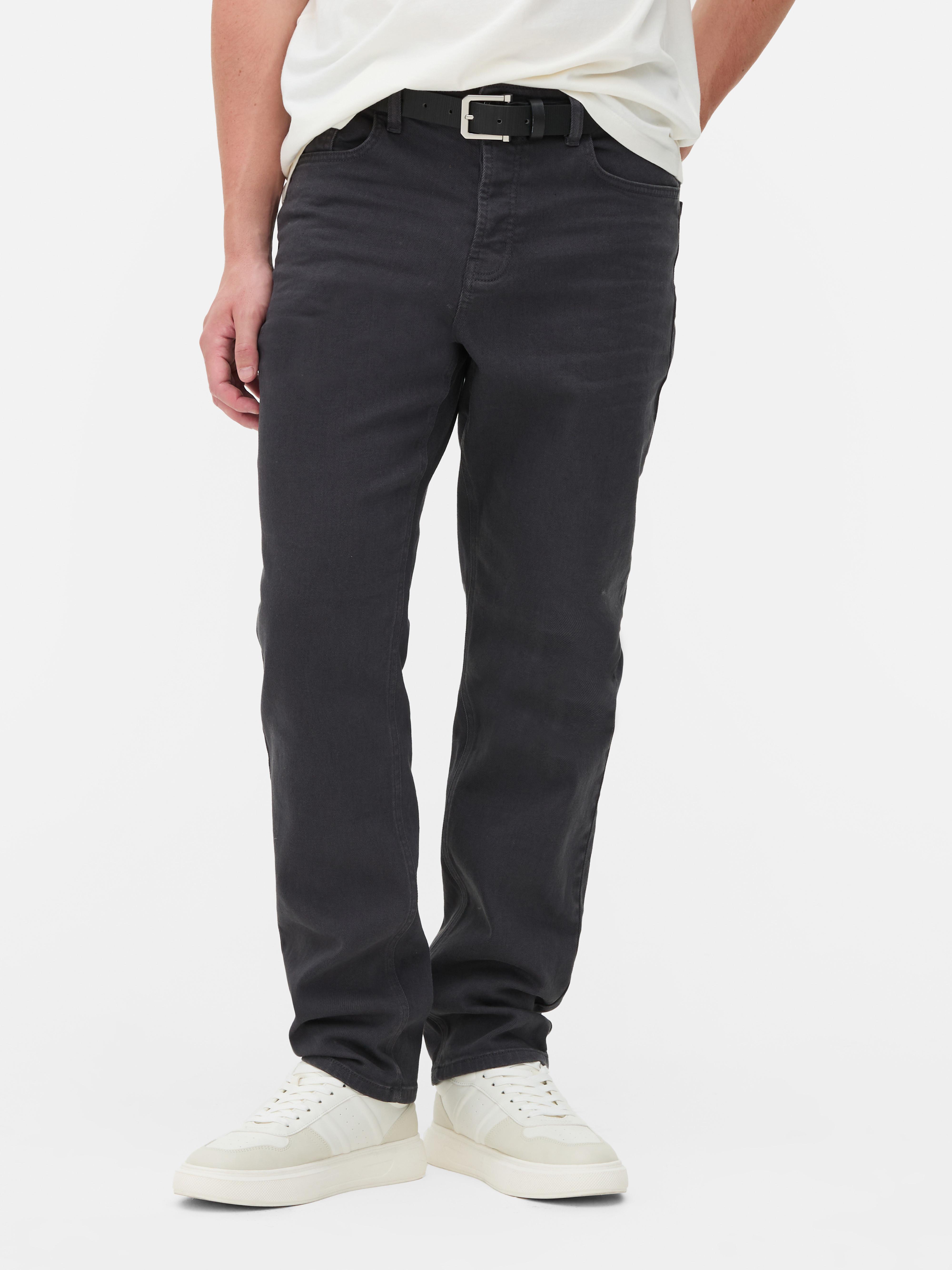 Blugi drepți Blugi casual drepți cu cinci buzunare