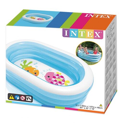 Piscine gonflable Intex My Sea Friends 163 x 107 x 46 cm - 230 litres