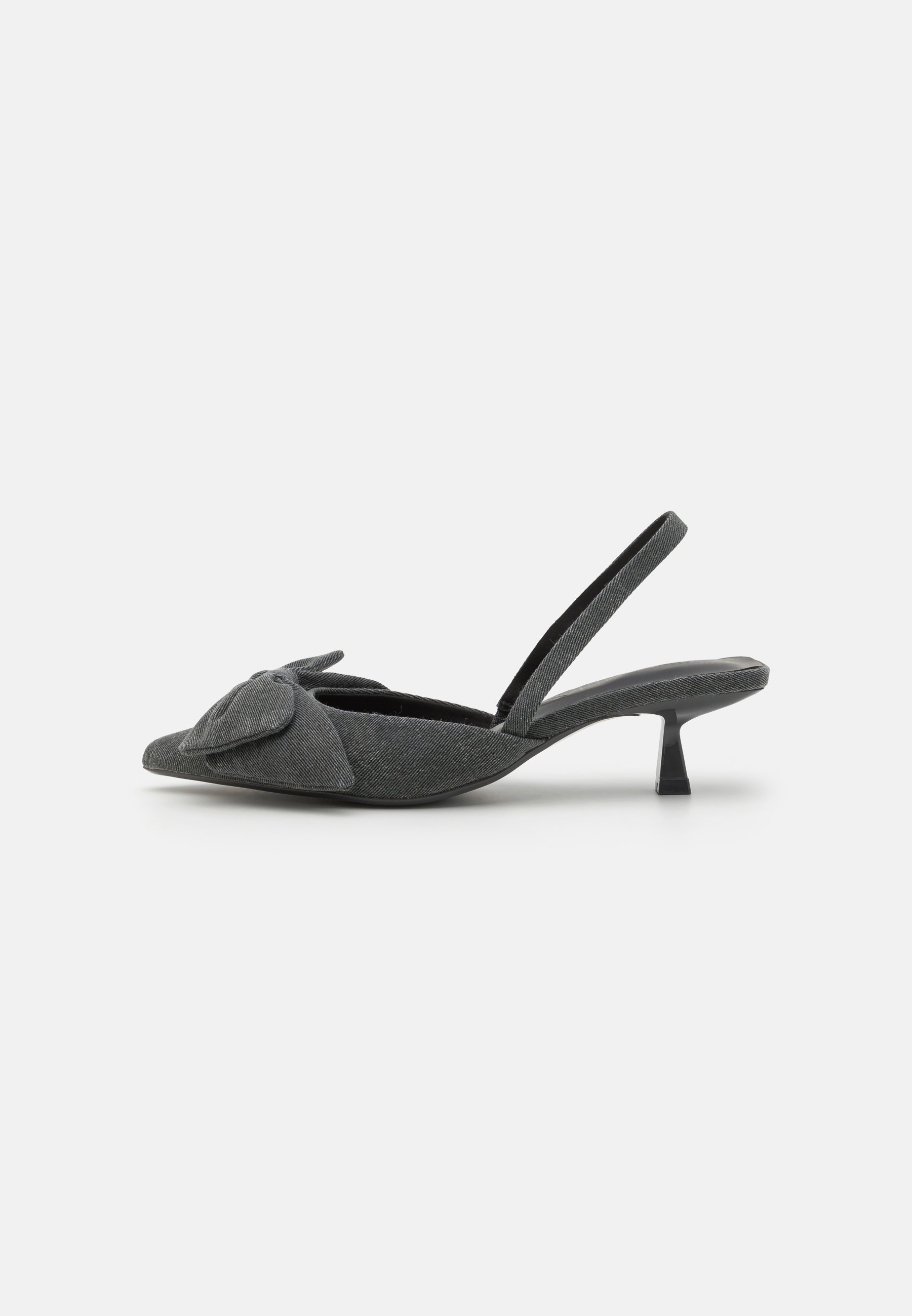 ONLY SHOES ONLCOCO BOW SLINGBACK - Klassieke hakken - zwarte denim