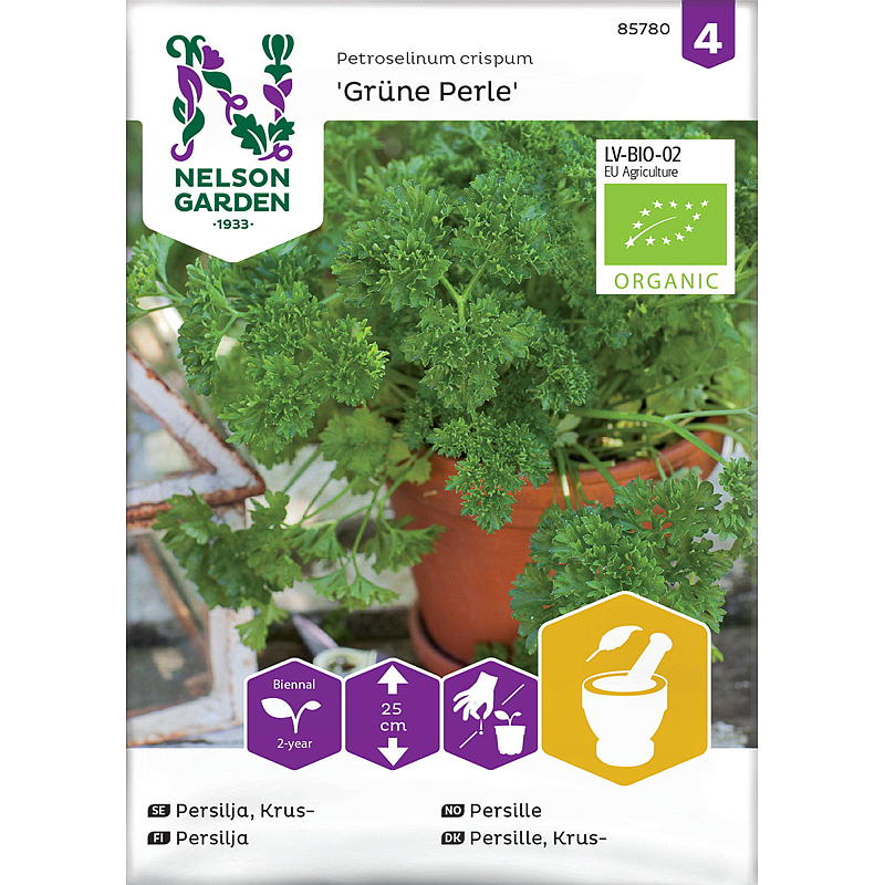 Nelson Garden Persiljefrömugg, Grön Pärla, ekologisk