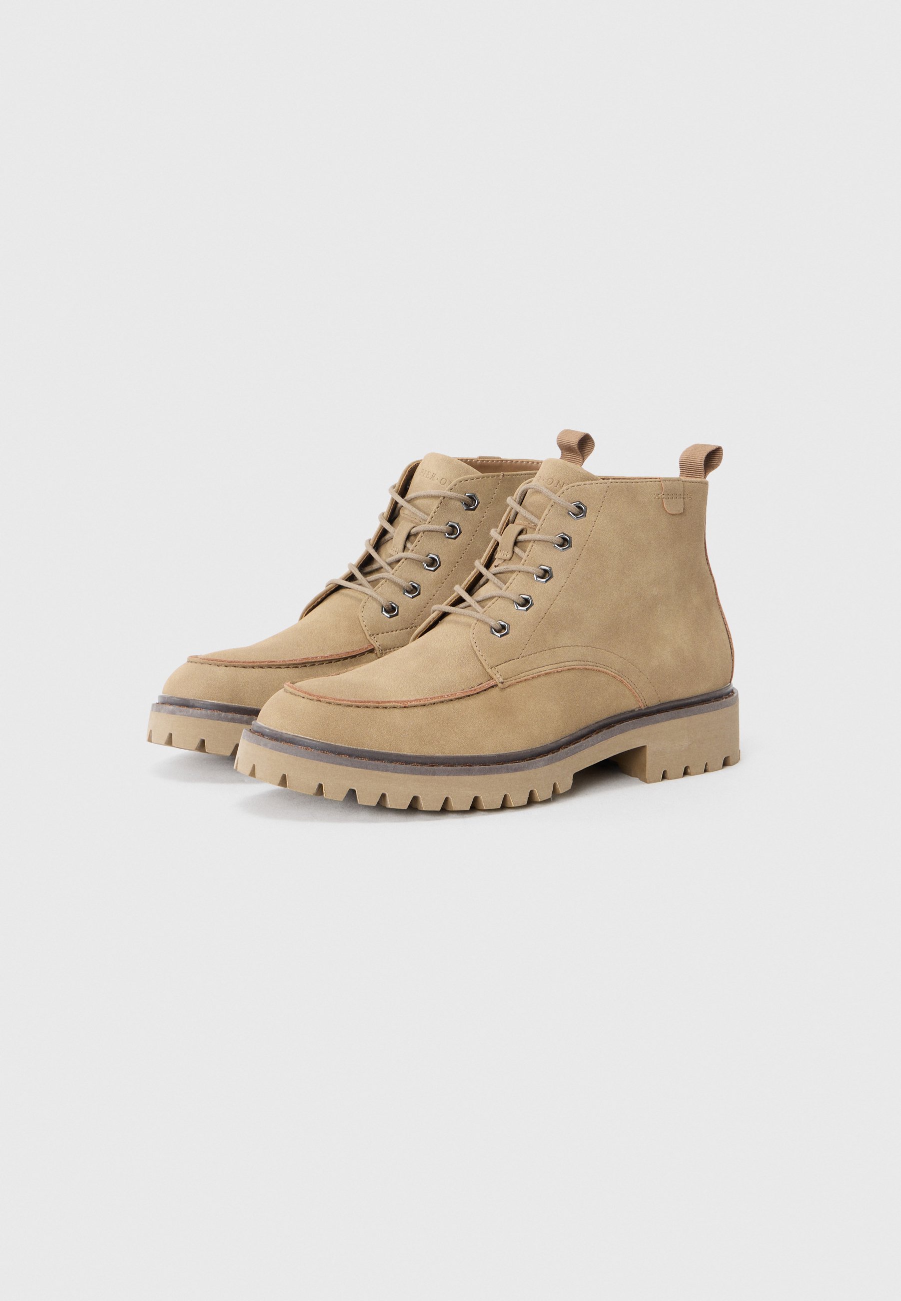 Stivaletti stringati Pier One - beige