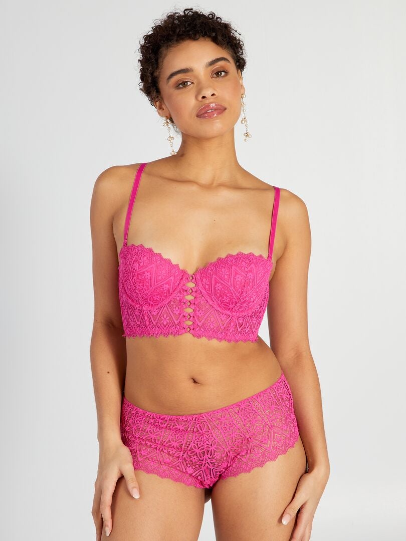 Kanten culottes - ROZE