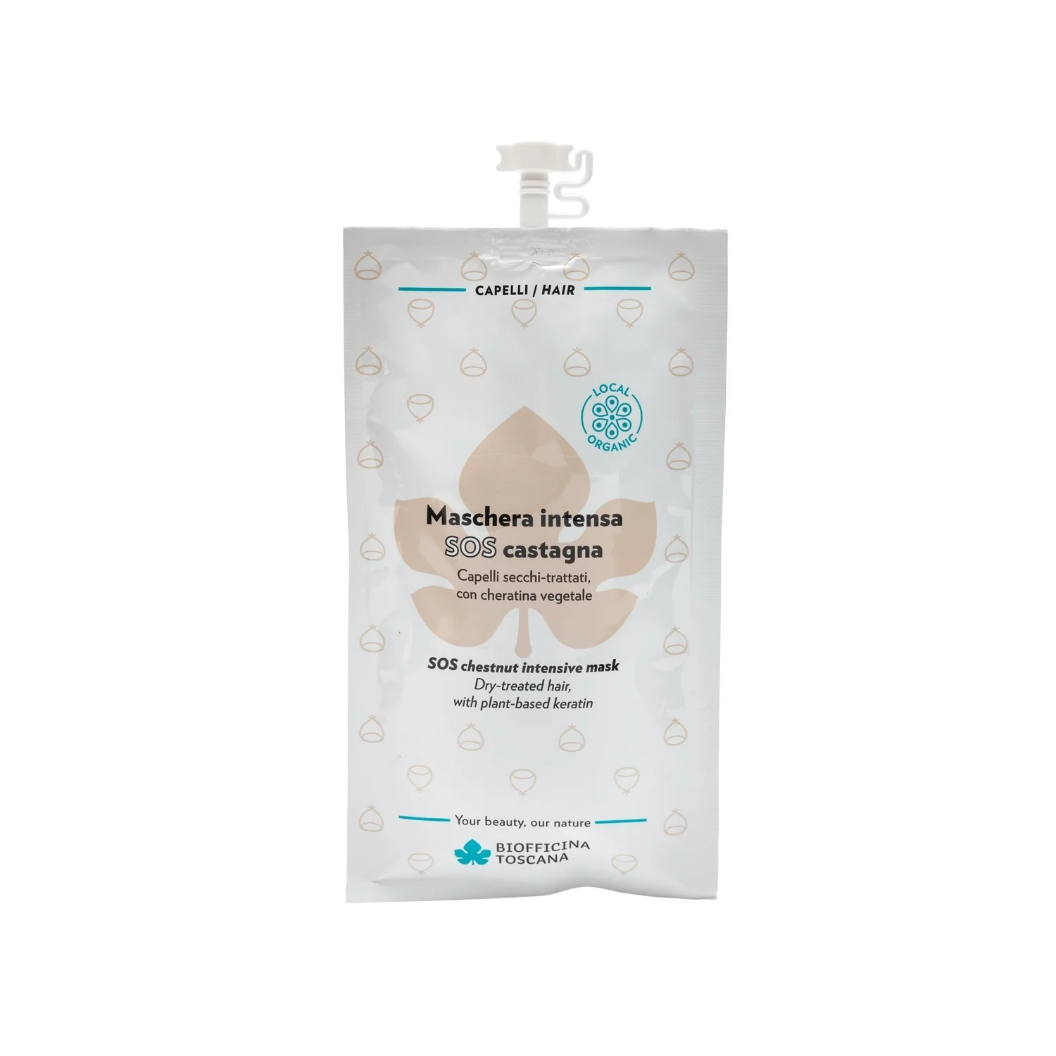 Linea SOS Maschera intensa SOS castagna - Maschera Disciplinante/Anticrespo Capelli
