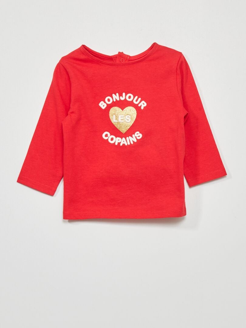 Camiseta de manga larga - Roja