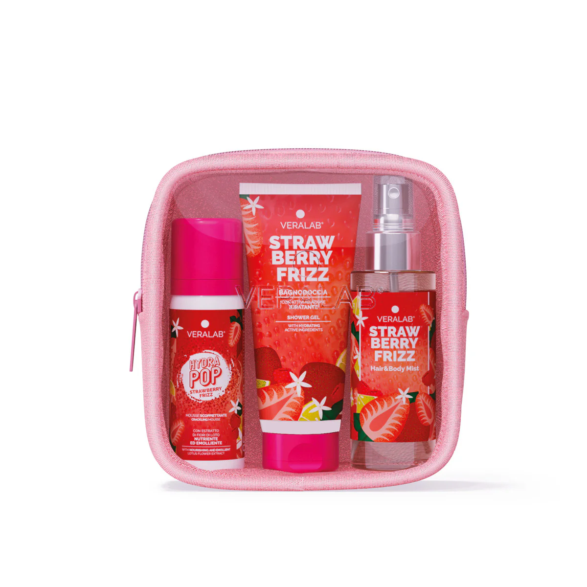 Kit Corpo Strawberry Frizz - Travel Ready Kit - Cofanetti Viso e Corpo