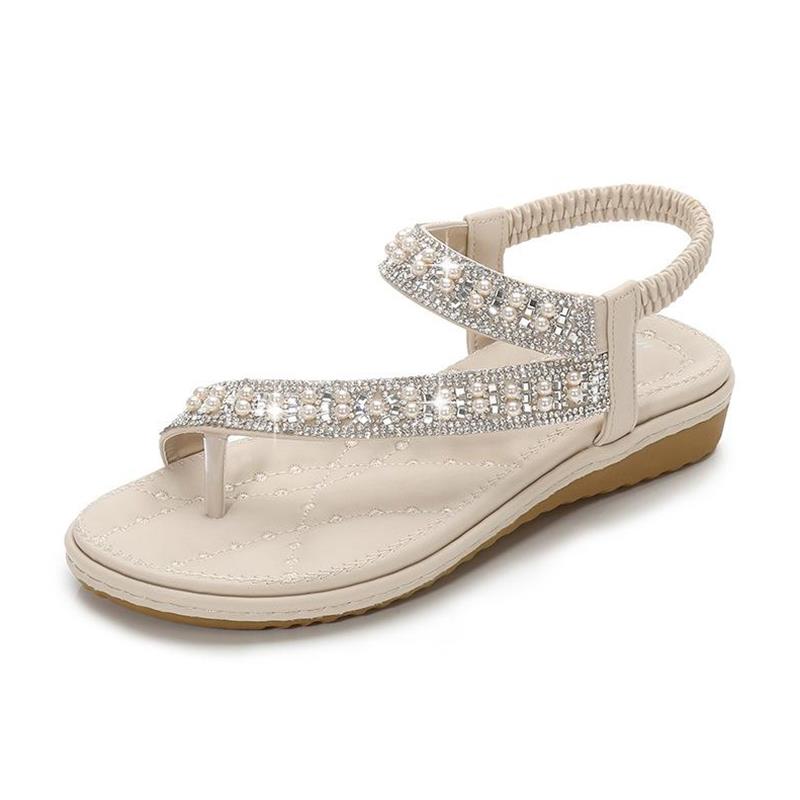 Hot Women's Sandals Large Size Comfortable Women's Sandals Summer Europe the fashion Beach toe flat Sandals Women's shoes