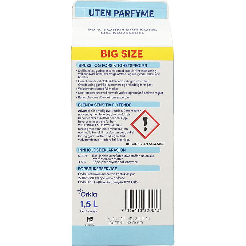 Blenda Blenda Sensitive 1,5 l