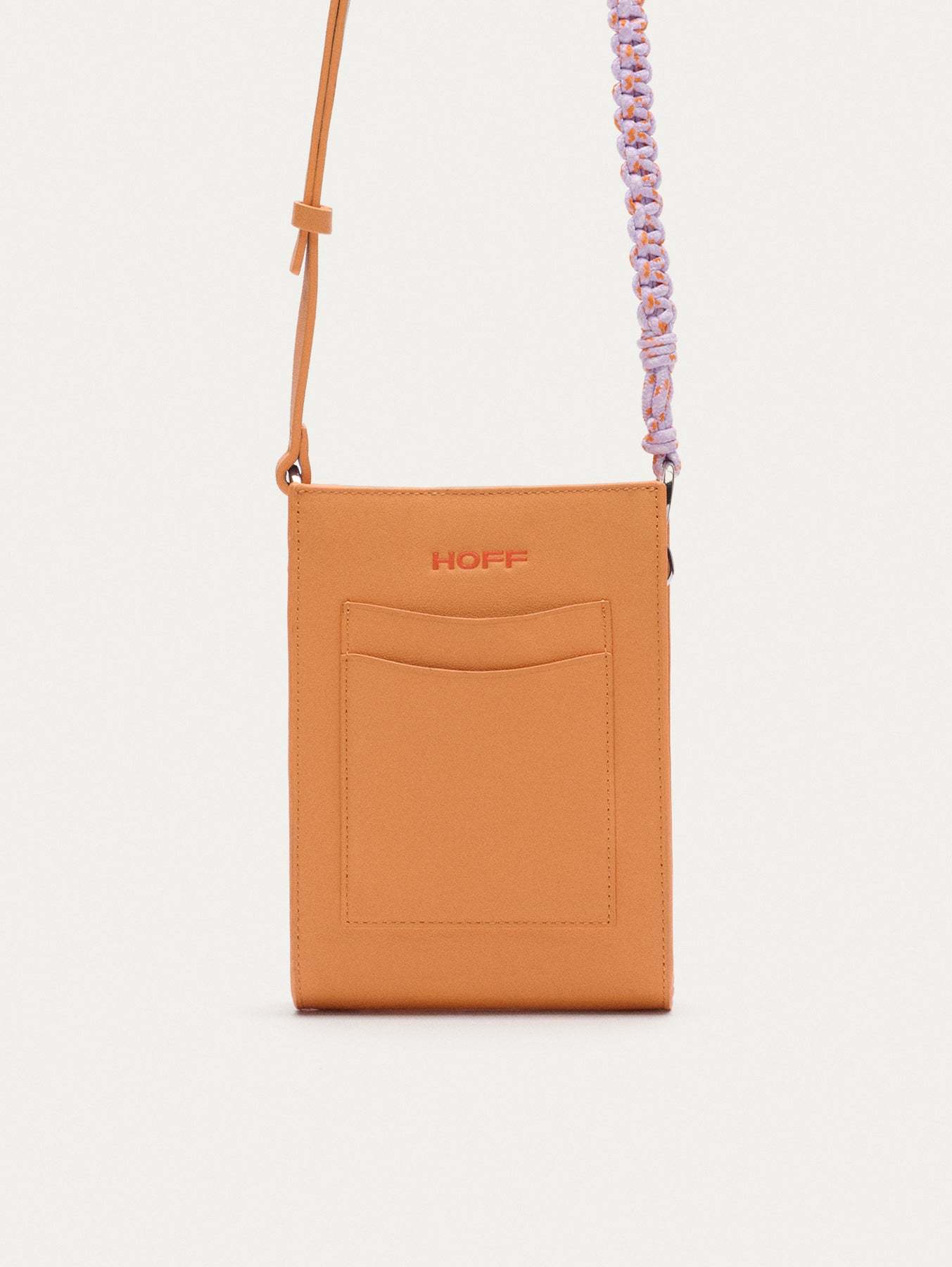MINI BOLSO CUERDAS PIEL BOOM MELOCOTON