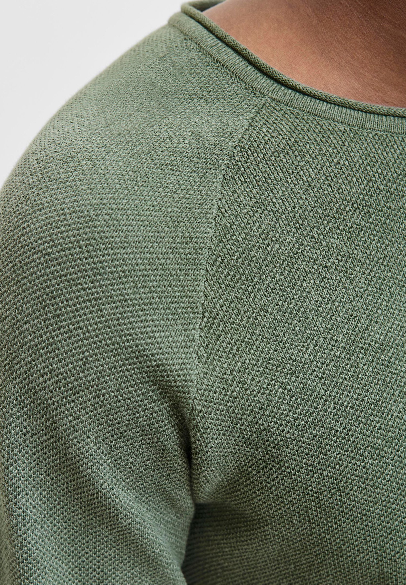 Jack & Jones JJEHILL CREW NECK - Sweter z detalem wieńca laurowego