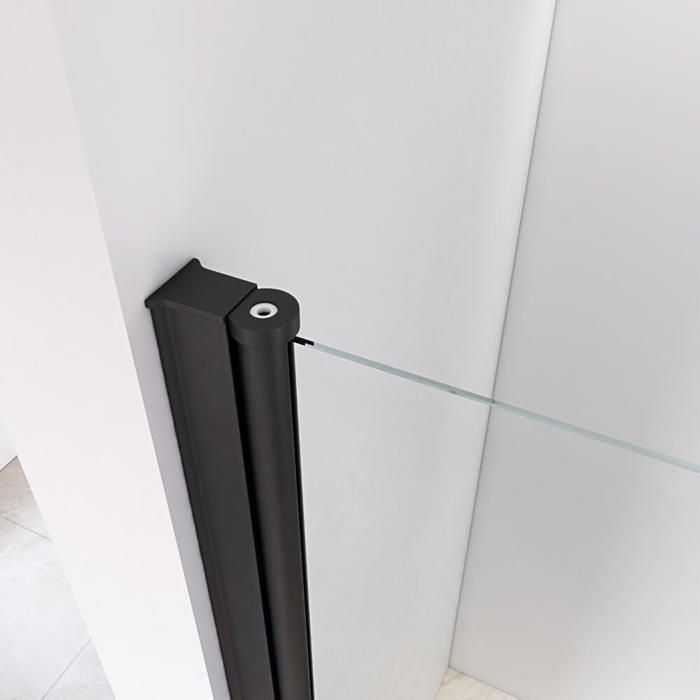 Porta de vidro articulada HOME DELUXE LAVEA - 80 x 195 cm - Preta