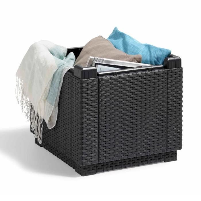 Keter Cube Graphite opbergpoef 213816 422801