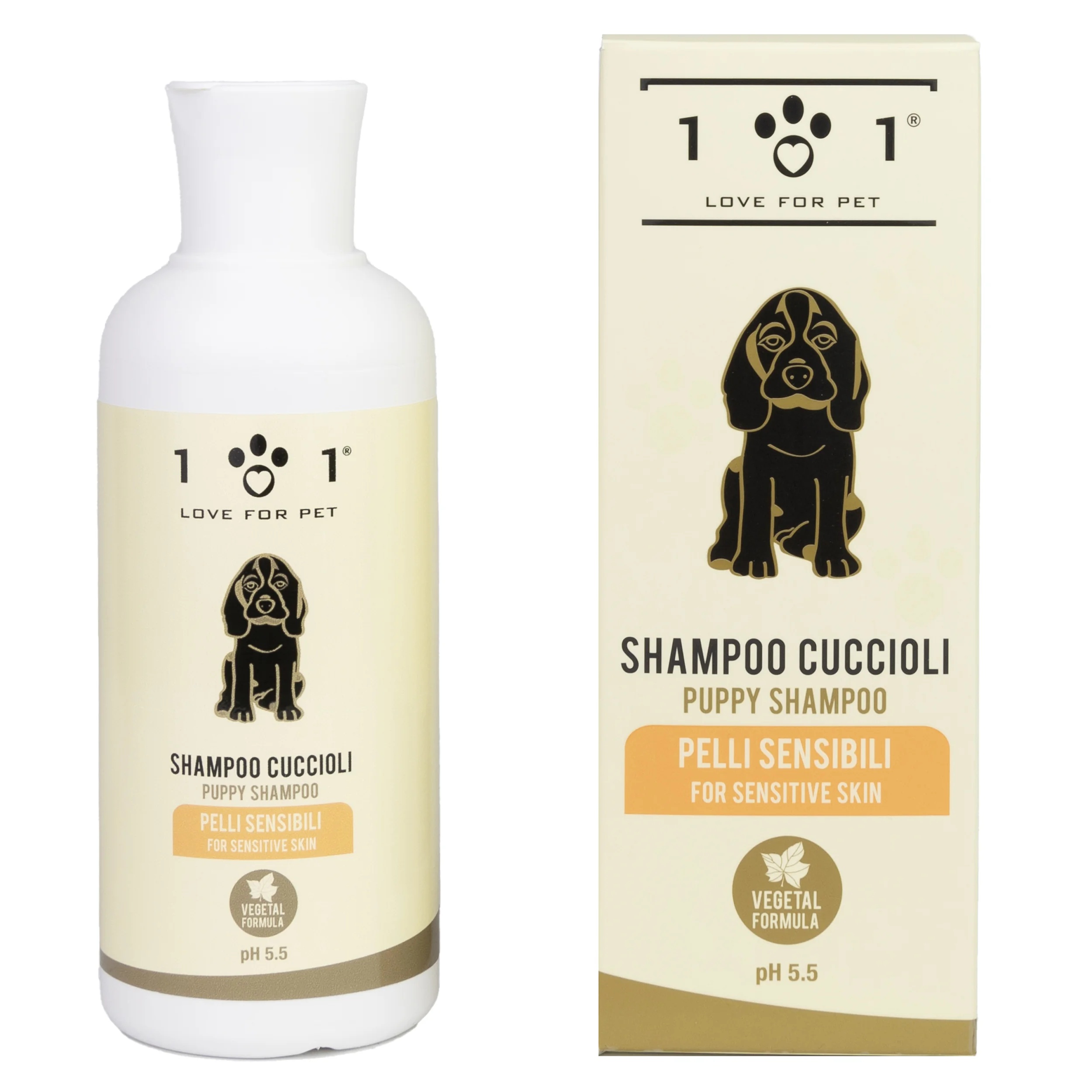 LÍNEA 101 101 Love For Pet Champú para cachorros 250 ml Pelaje fino