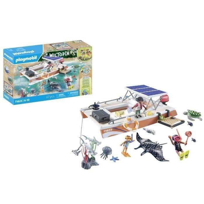 PLAYMOBIL 71623 Koraalrif Uitkijkboot, 67 onderdelen, Leeftijd 4+