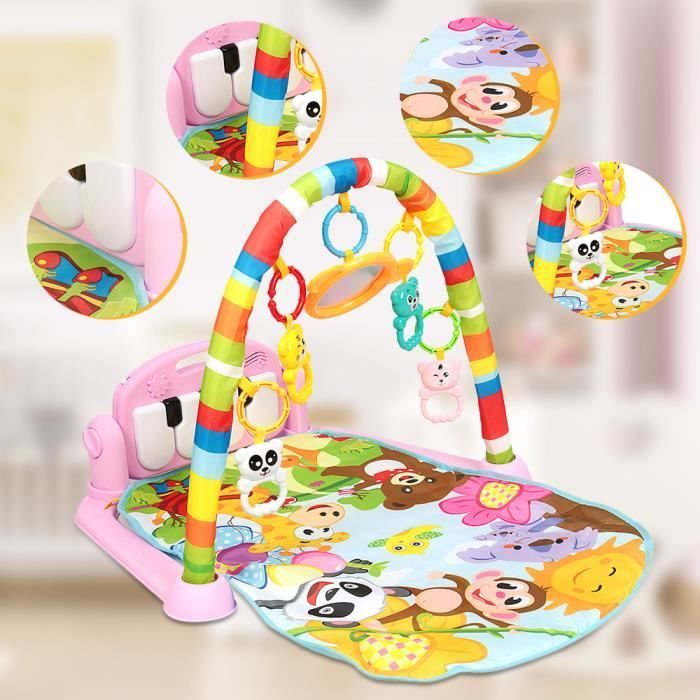 OHMG Playmat - 4-in-1 Musical Baby Gym - Pink Piano + Other Items