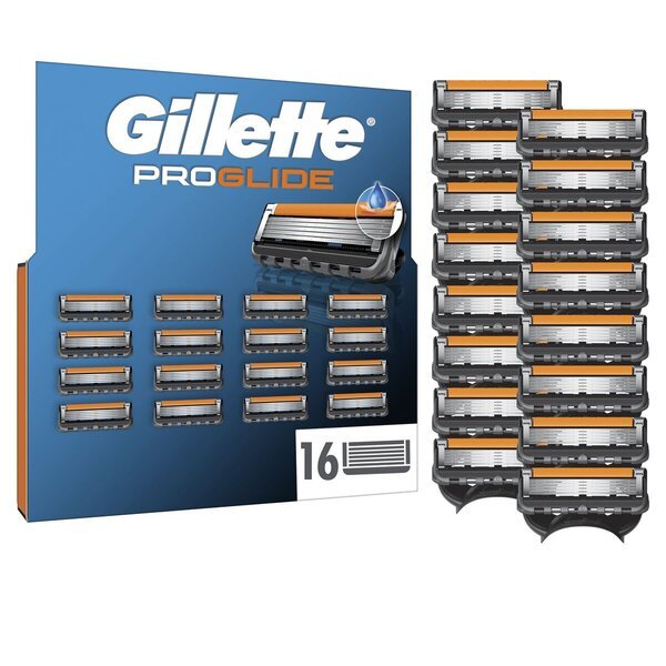 „Gillette Value Pack ProGlide Manual XXL“ skustuvai, 16 vnt.<br>16 vnt.