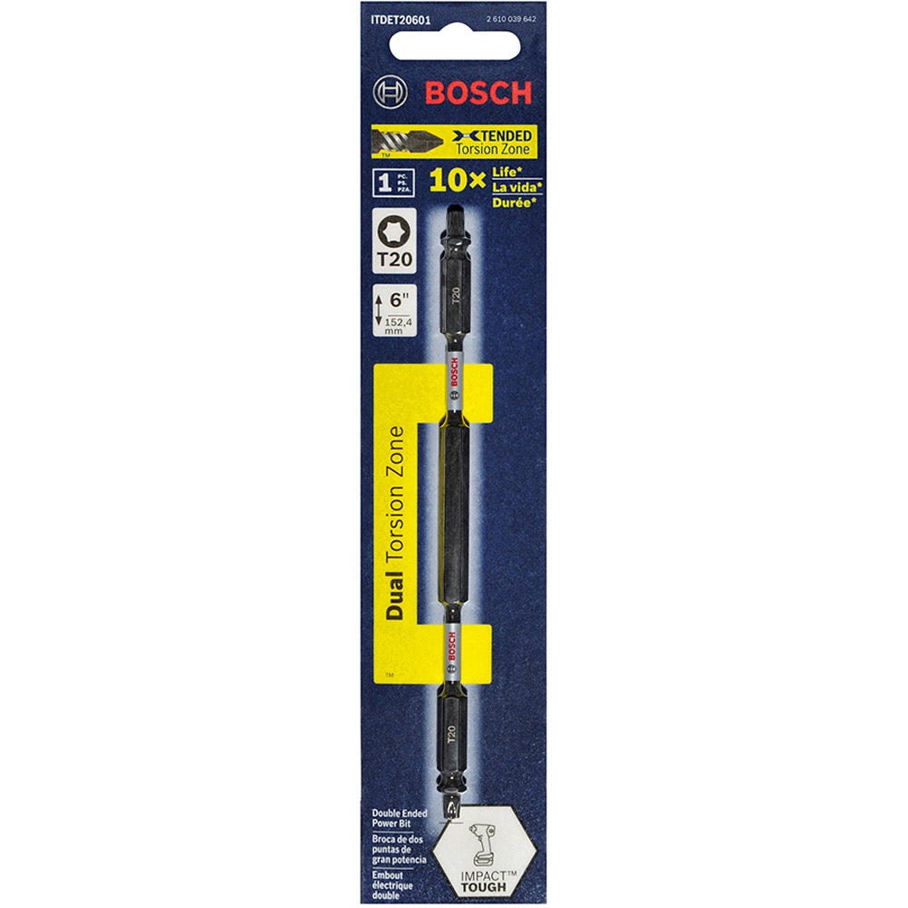 Pontas de impacto Torx de ponta dupla BOSCH T20 x 150 mm – RESISTENTES A IMPACTOS