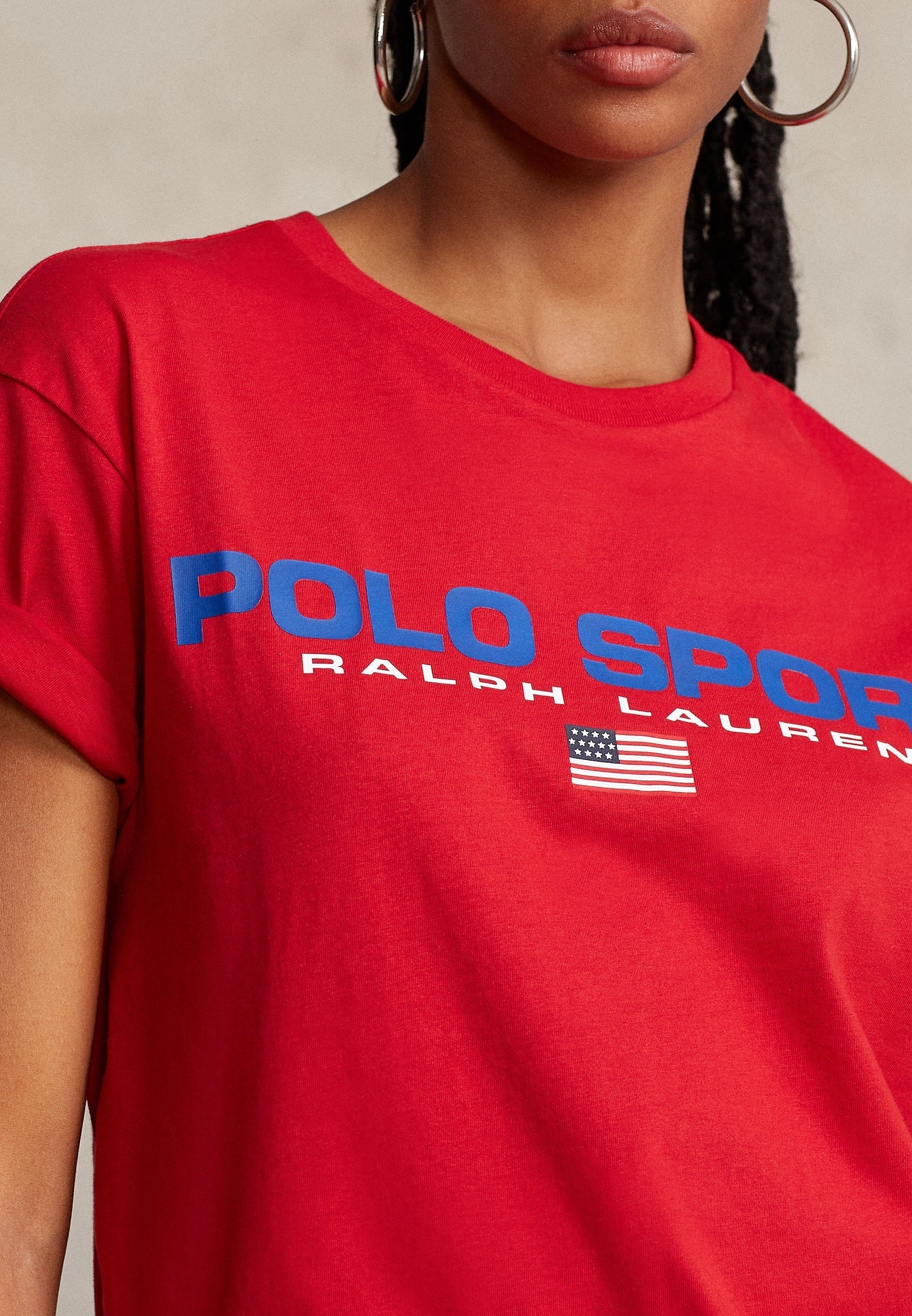 Polo Ralph Lauren T-shirt met print - rood
