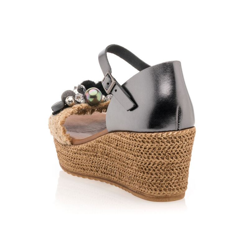 Grijze damessandalen / open teenschoenen