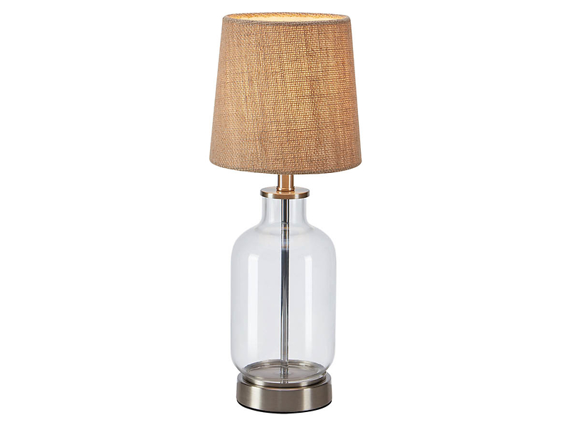 Lampa stołowa Costero tkaninowa beżowa
