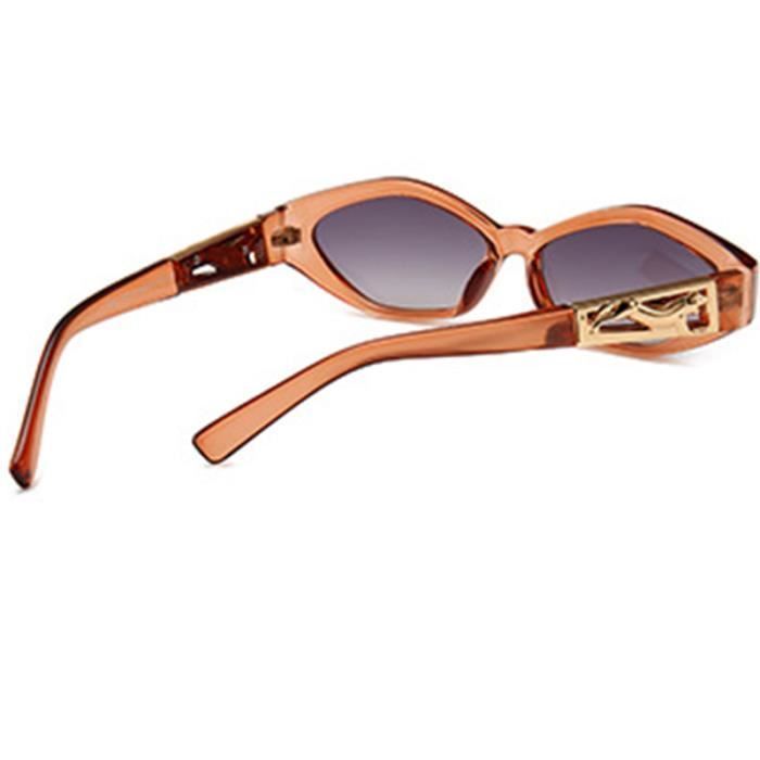 Gafas de sol retro para mujer SHARPHY, montura irregular, estampado de guepardo, ideales para deportes al aire libre y conducción, color marrón, protección UV.