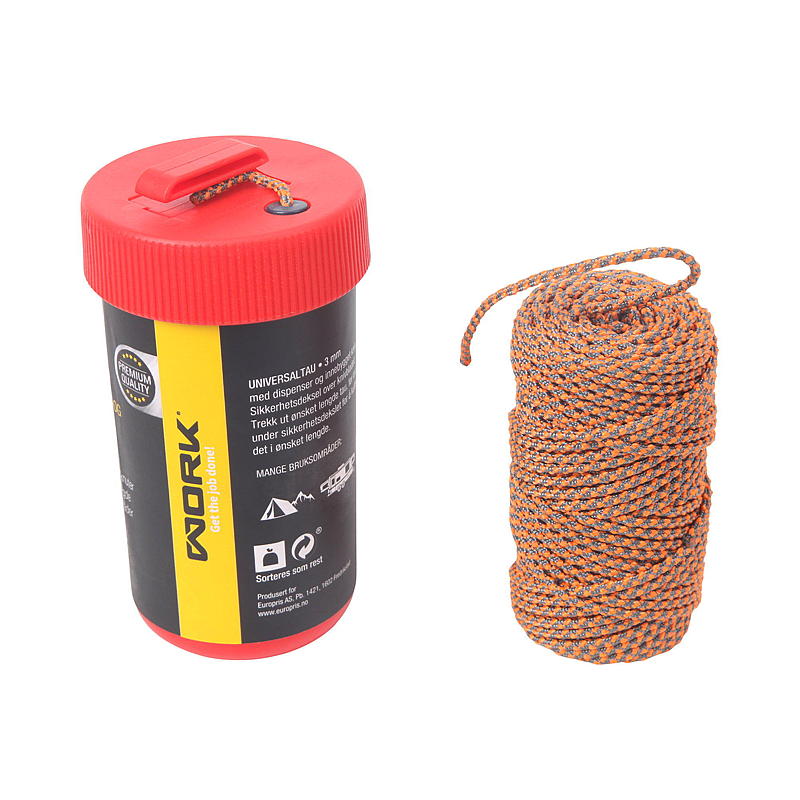 Arbetsrep 3 mm 30 m, polyester, i låda