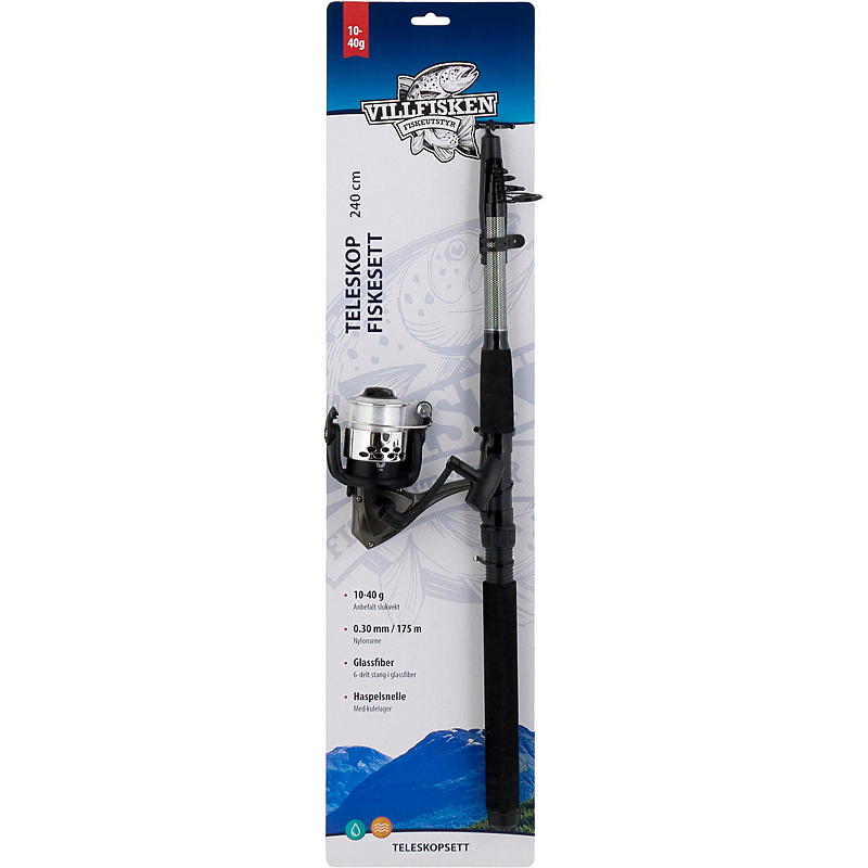 Villfisken Set de pesca telescopio 240 cm Villfisken