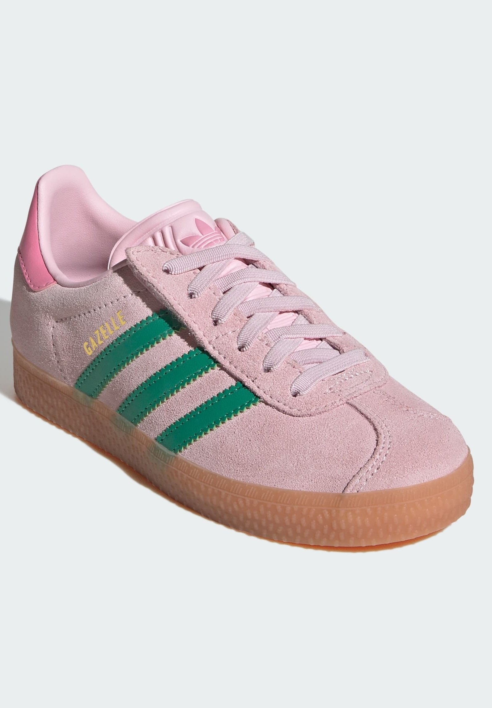 adidas Originals GAZELLE - Sneakers - transparant roze, court green, bliss pink