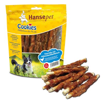 Delikatess Chew Rolls mit Hähnchenfiletstreifen
