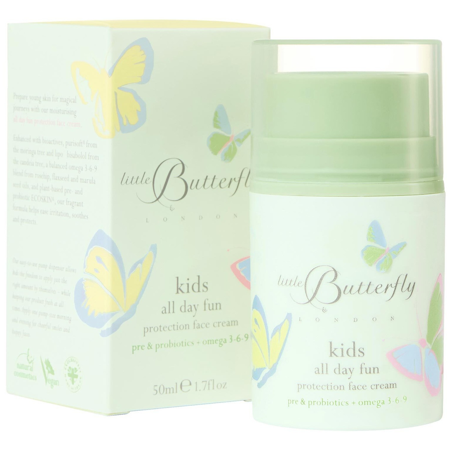 Little Butterfly London dječja krema – Zabava za cijeli dan – Zaštitna krema za djecu – 50 ml