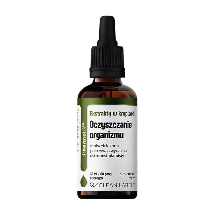 PharmoVit Clean Label Ekstrakty w kroplach Oczyszczenie organizmu Krople