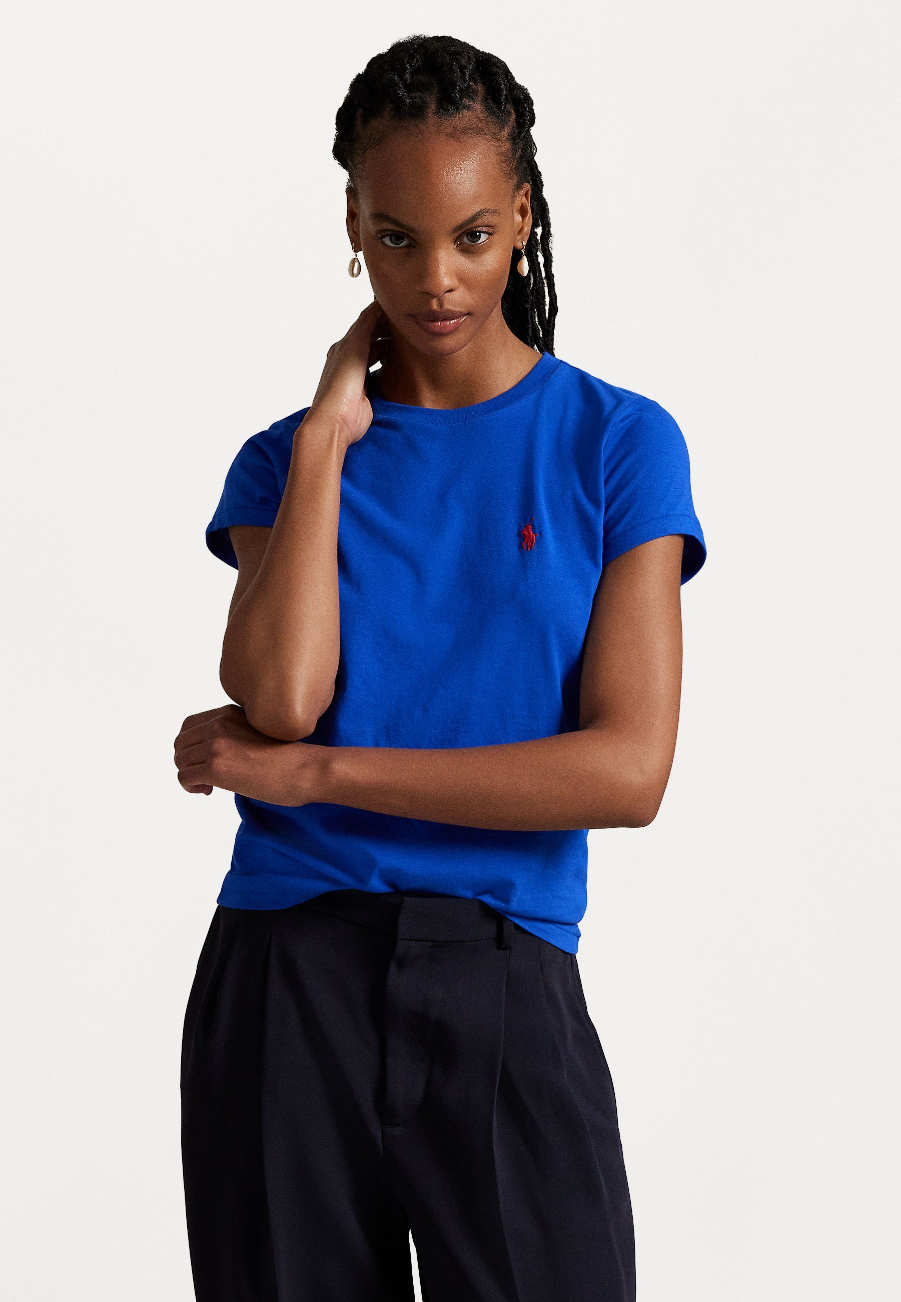 Polo Ralph Lauren katoenen jersey T-shirt met ronde hals - Basic T-shirt - Pacific Royal