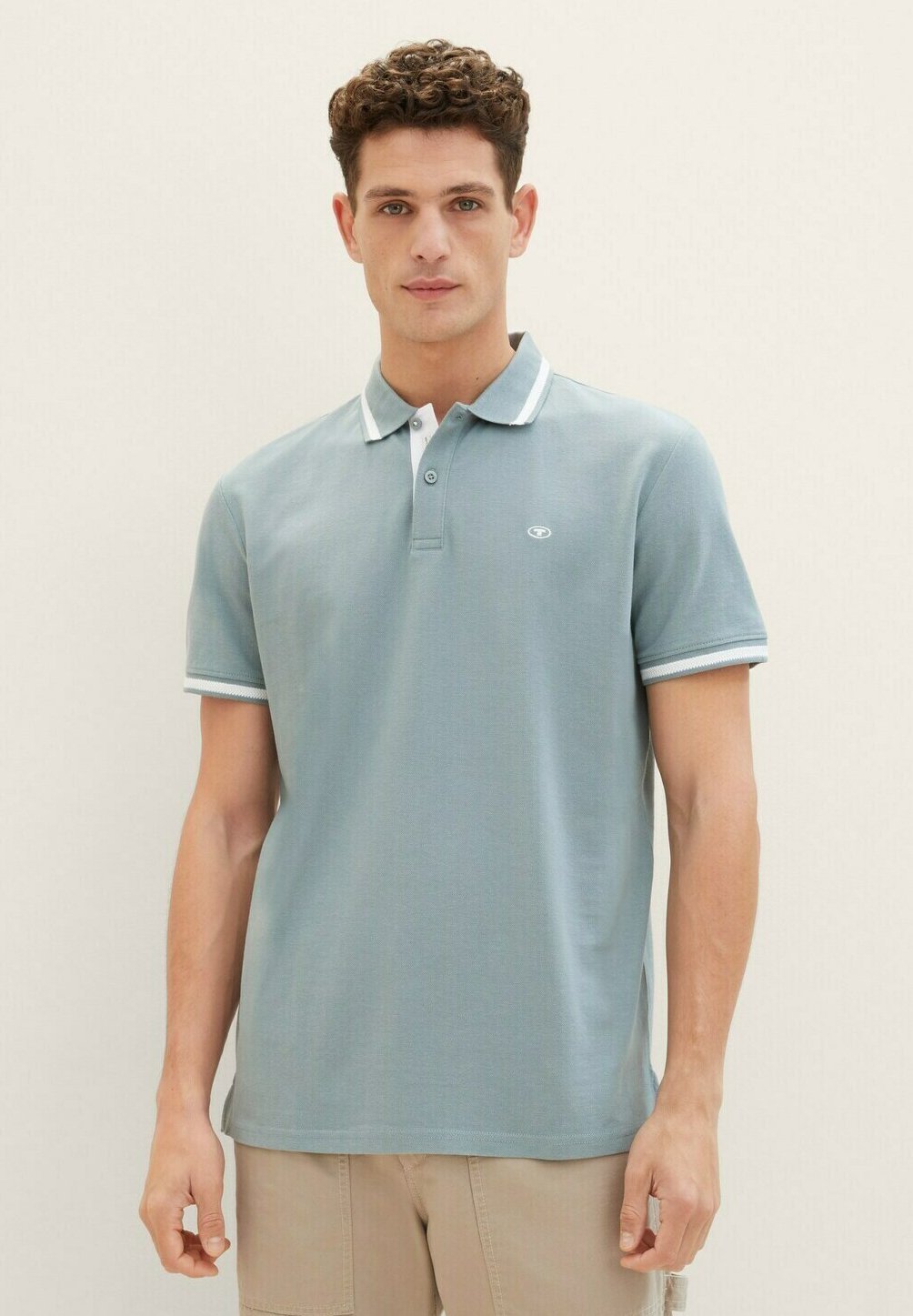 TOM TAILOR DOUBLEPACK POLO - Polo - bleu ciel capitaine