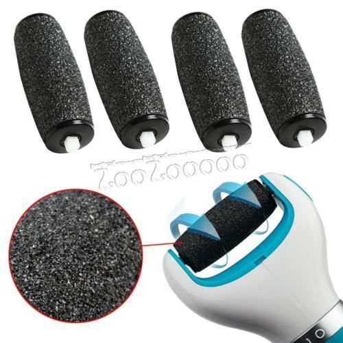 4x Remplacemet Recharge Rouleaux Pied Pédicure Pour Scholl Velours Express
