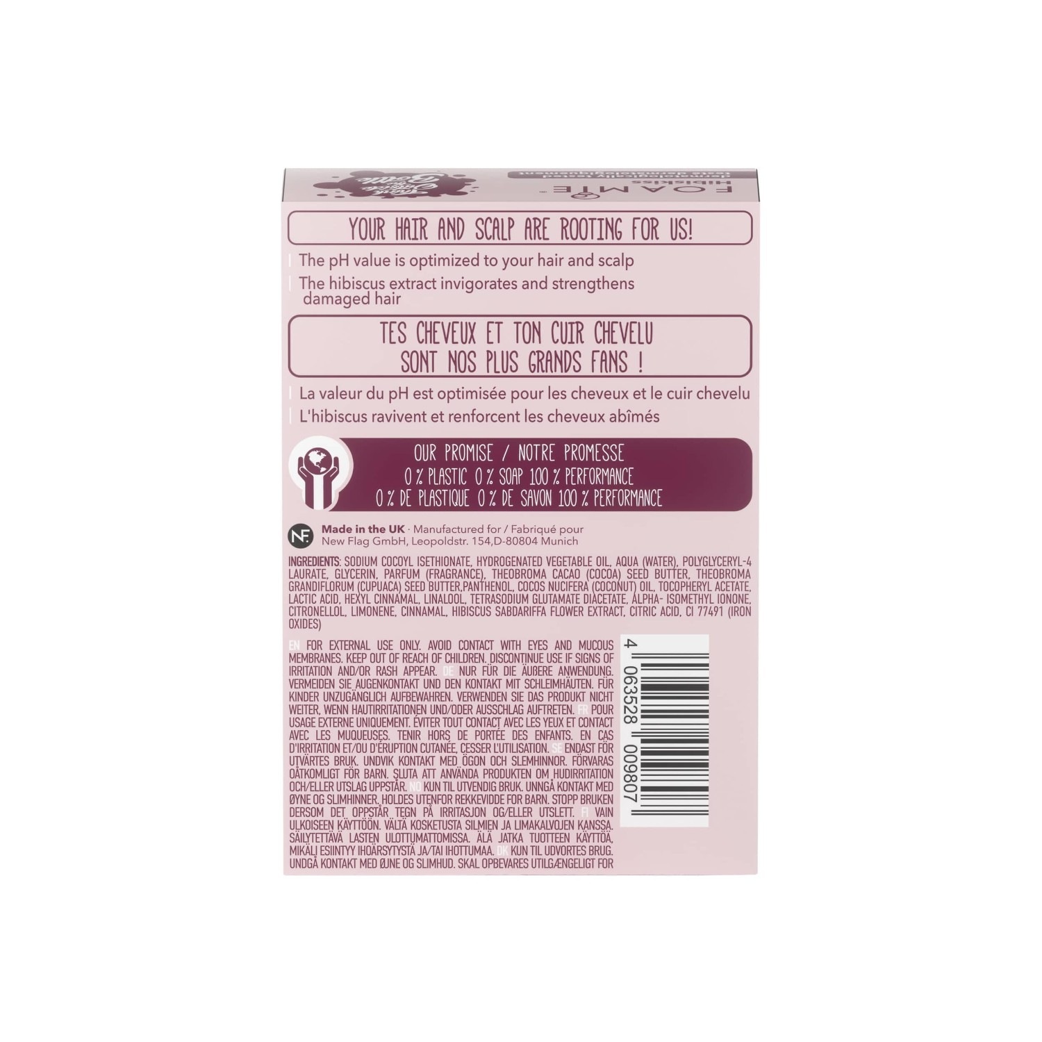 FOAMIE Après-shampoing solide Hibiskiss