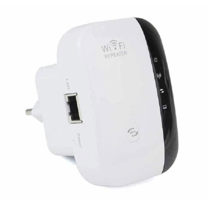 Amplificatore/Ripetitore di segnale WiFi 300M | Estensore wireless universale | Router e punto di accesso compatibile con box, PC e TV