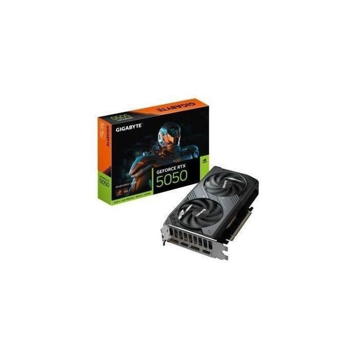 Carte graphique - GIGABYTE - RTX 5050WF2OC-8GD - 8 Go GDDR6 - Refroidissement WINDFORCE - PCI-E 5.0