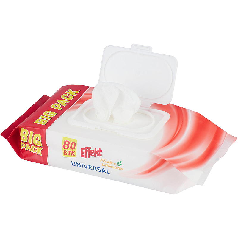 Toallitas desechables Effect, 80 unidades, universales, Effect