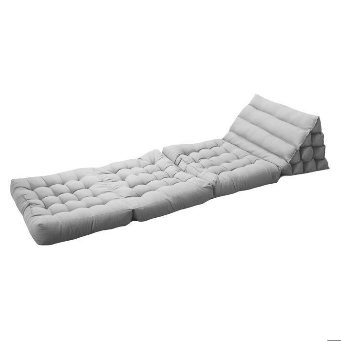 Colchón modular de suelo de poliuretano gris claro - 1 persona
