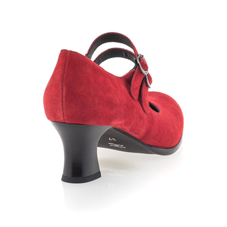 Röda ballerinaskor / Mary Janes för kvinnor