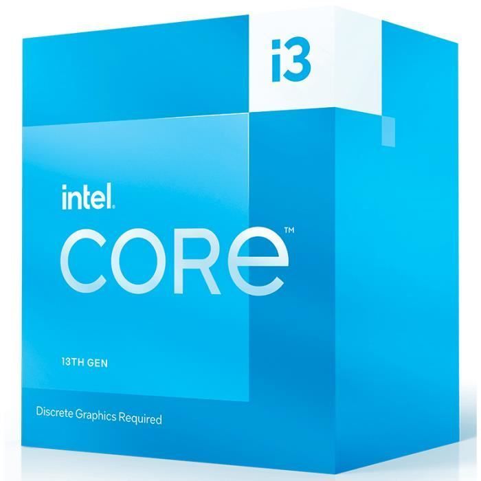 Intel Core i3-13100F processor - INTEL - 3.4 GHz / 4.5 GHz - 4 cores - 12 MB cache