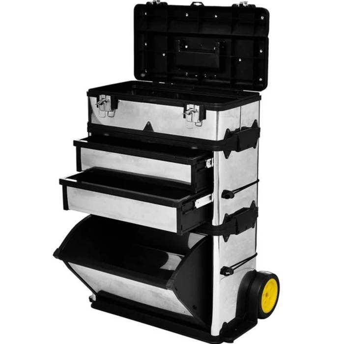 Caja de herramientas/maleta con ruedas - Caja de herramientas MODERNA de 3 piezas 18462