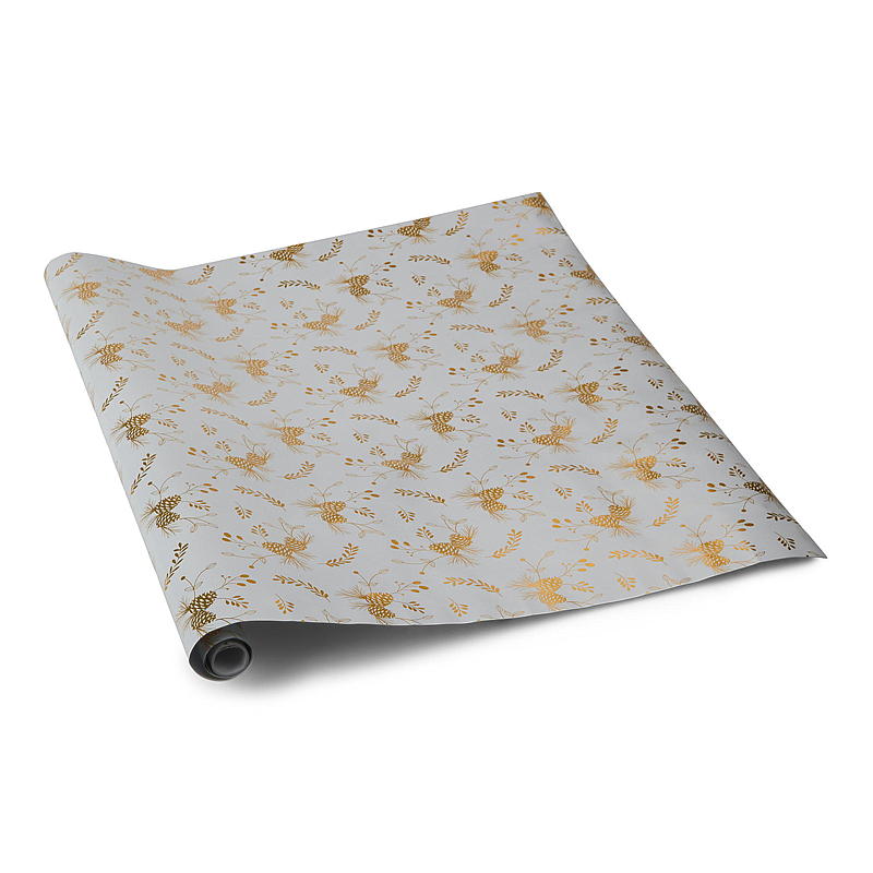 Hem Julpapper 3 x 70 cm metallic