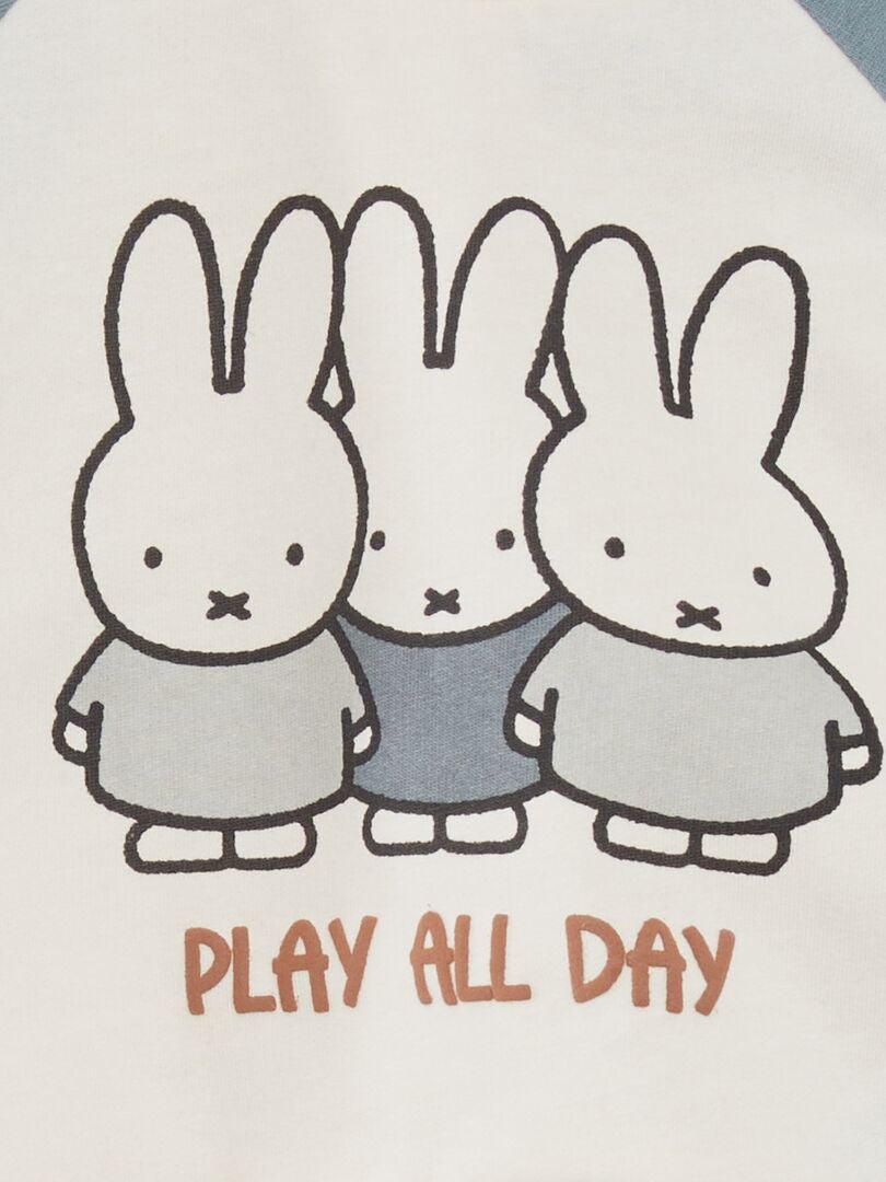 Fleece sweatshirt 'Rabbit' - WIT