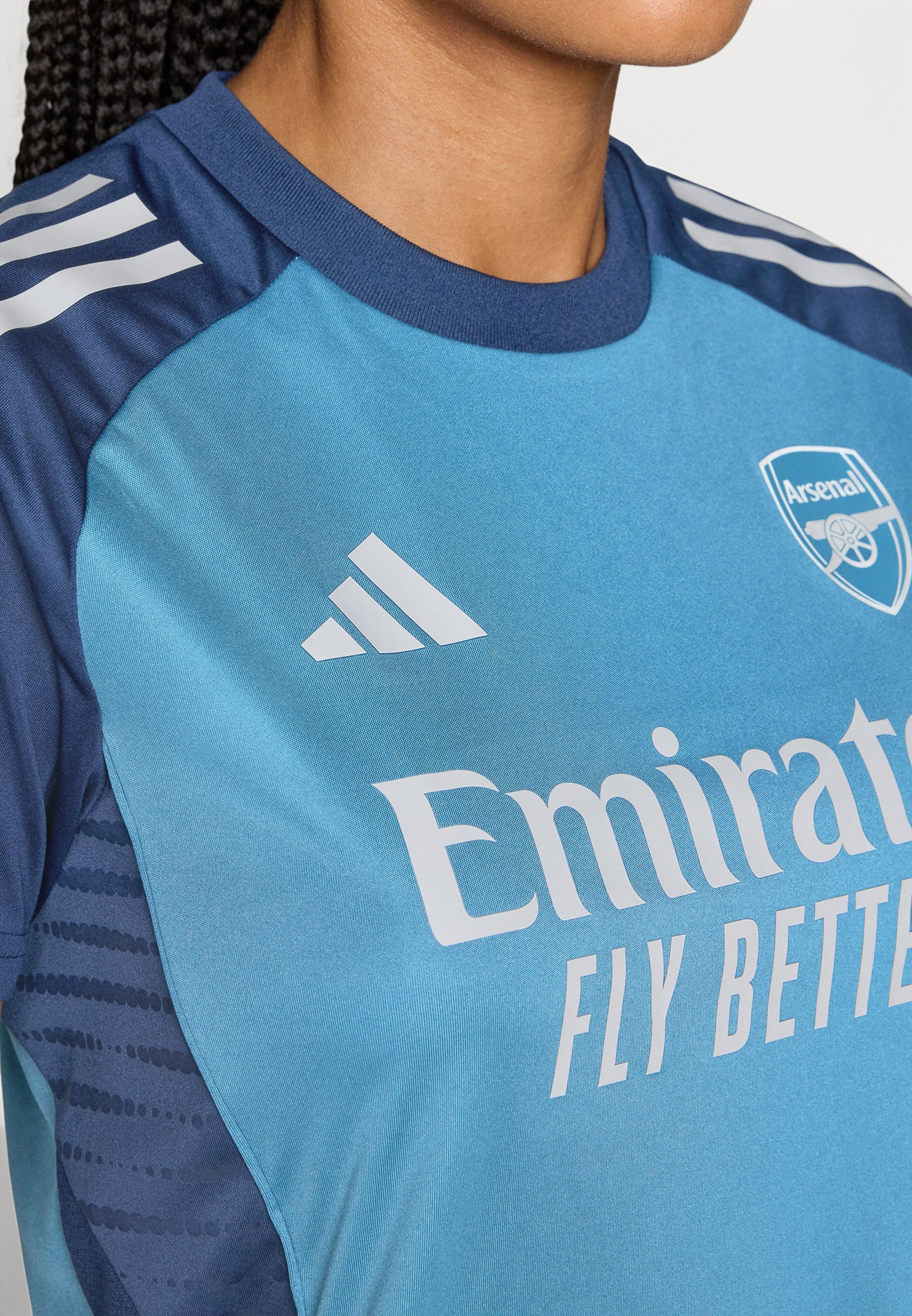 adidas Performance ARSENAL FC TRAINING TEE - Voetbalshirt - witblauw/nachtblauw