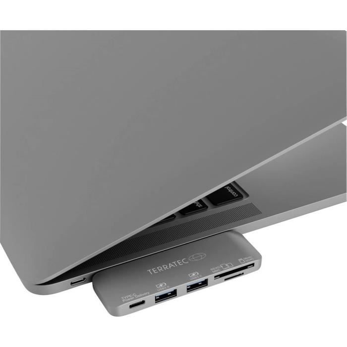 USB-C dockingstation - TERRATEC - 283005 - USB-C connector - Zwart - Praktisch en efficiënt