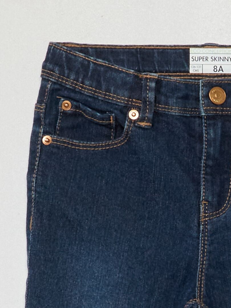 Calça jeans super skinny - Corte mais justo - AZUL
