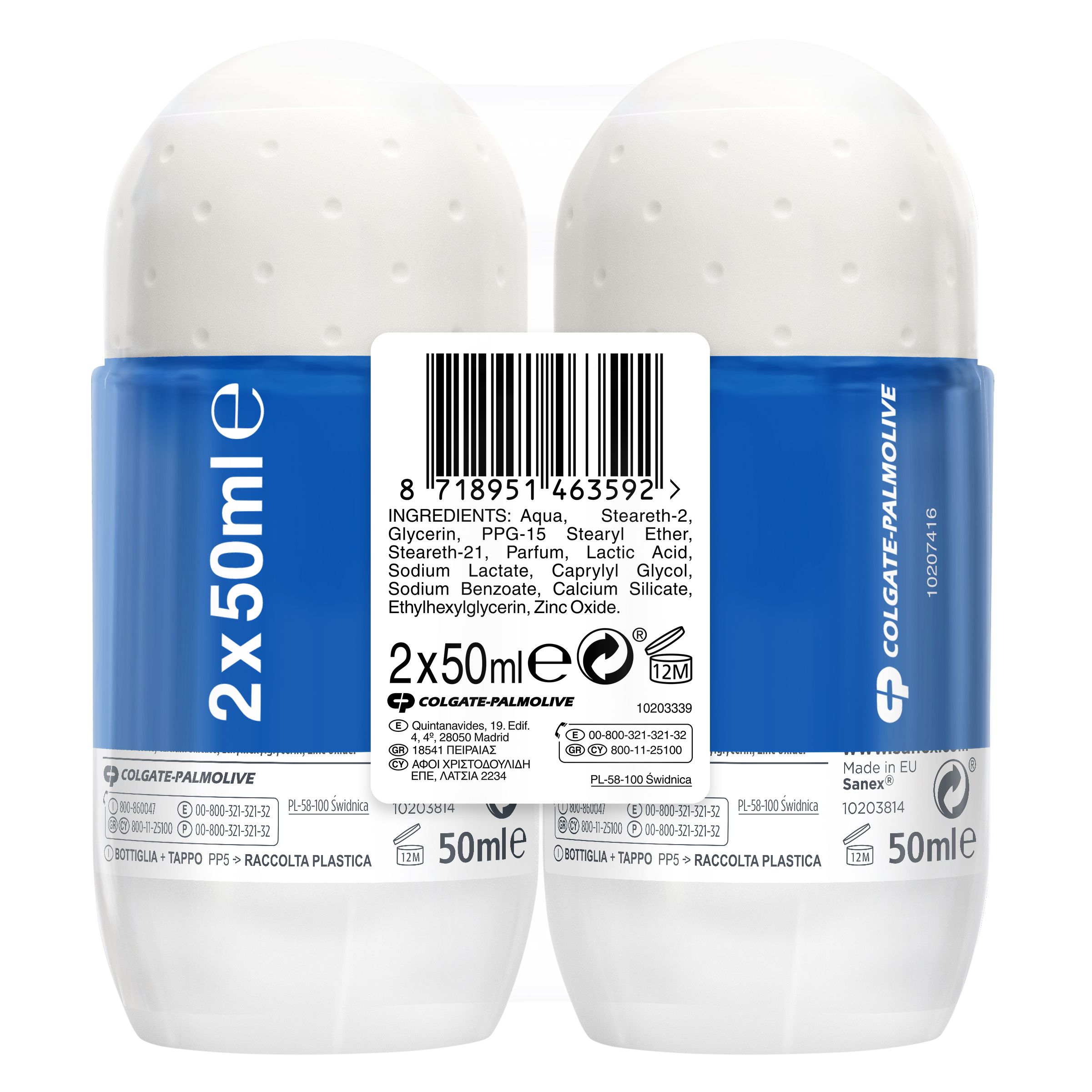 Dezodorans roll-on s nultom dozom dodatne kontrole, 48 sati zaštite Dezodoransi roll-on